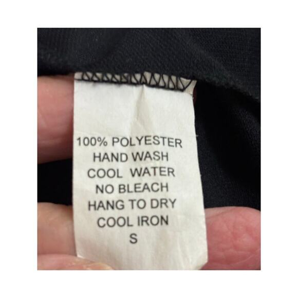 Elana Kattan black print tunic/minidress, small, edgy, psychedelic, cyberpunk - Picture 5 of 5